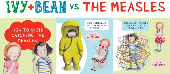 Ivy bean vs the measles - How to avoid catching the measles