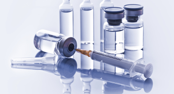 Vaccine Vials with Needle