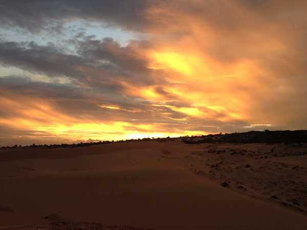Photo by Drew Zambrotta - Sunset at Red Sands Dunes, Mui Ne, Vietnam