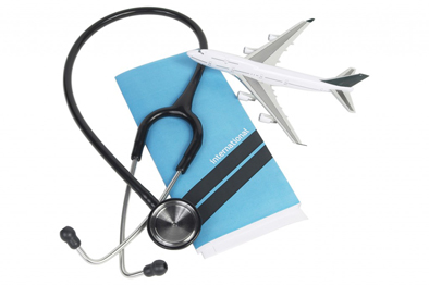 image of plane with stethoscope