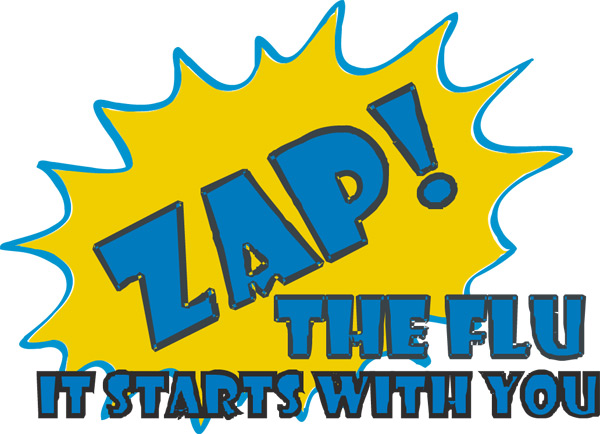 ZAP! the FLU logo
