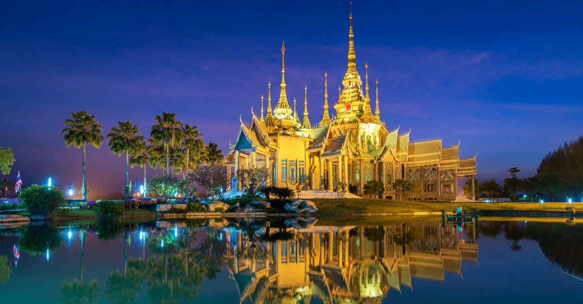 Many visit Thailand for the vast farms and ancient temples throughout the country's central areas.