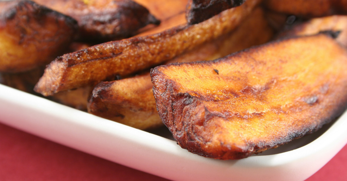 Another breakfast option, fried plantains are a popular starch throughout the region.