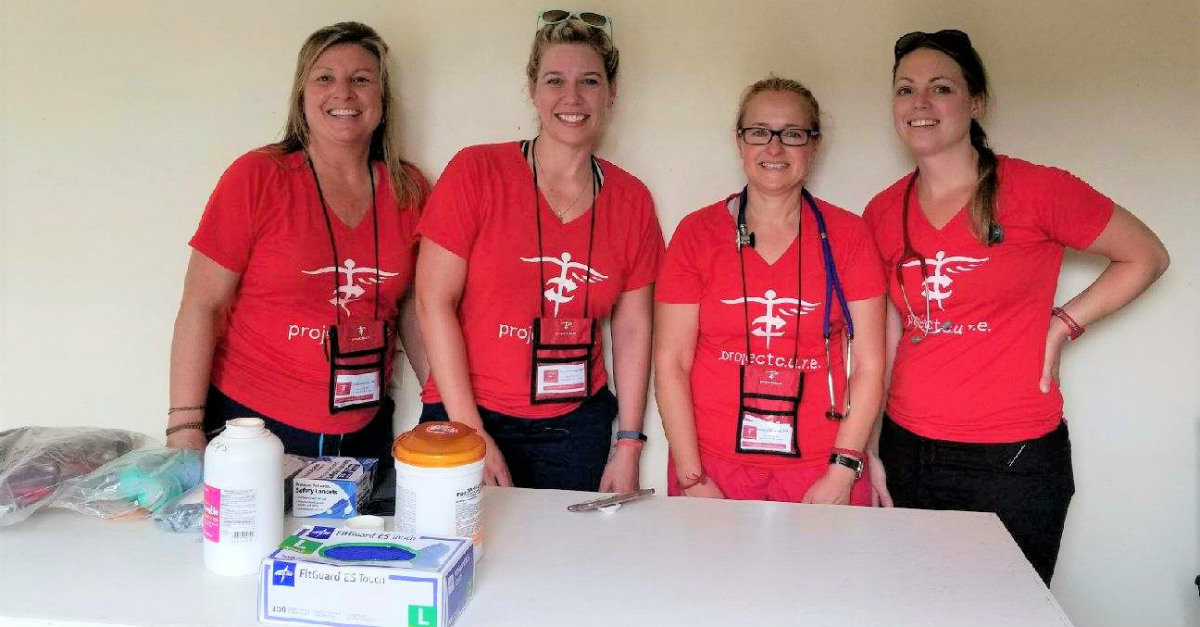 Nurses from Colorado and Project C.U.R.E. volunteers spend some time together.