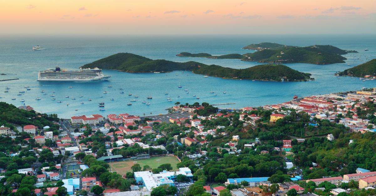  St. Thomas ist ein Teil der US Virgin Islands, offen für amerikanische Reisende.