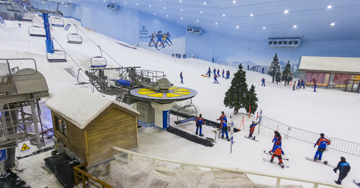 Ski Dubai is famous for its yearround skiing.