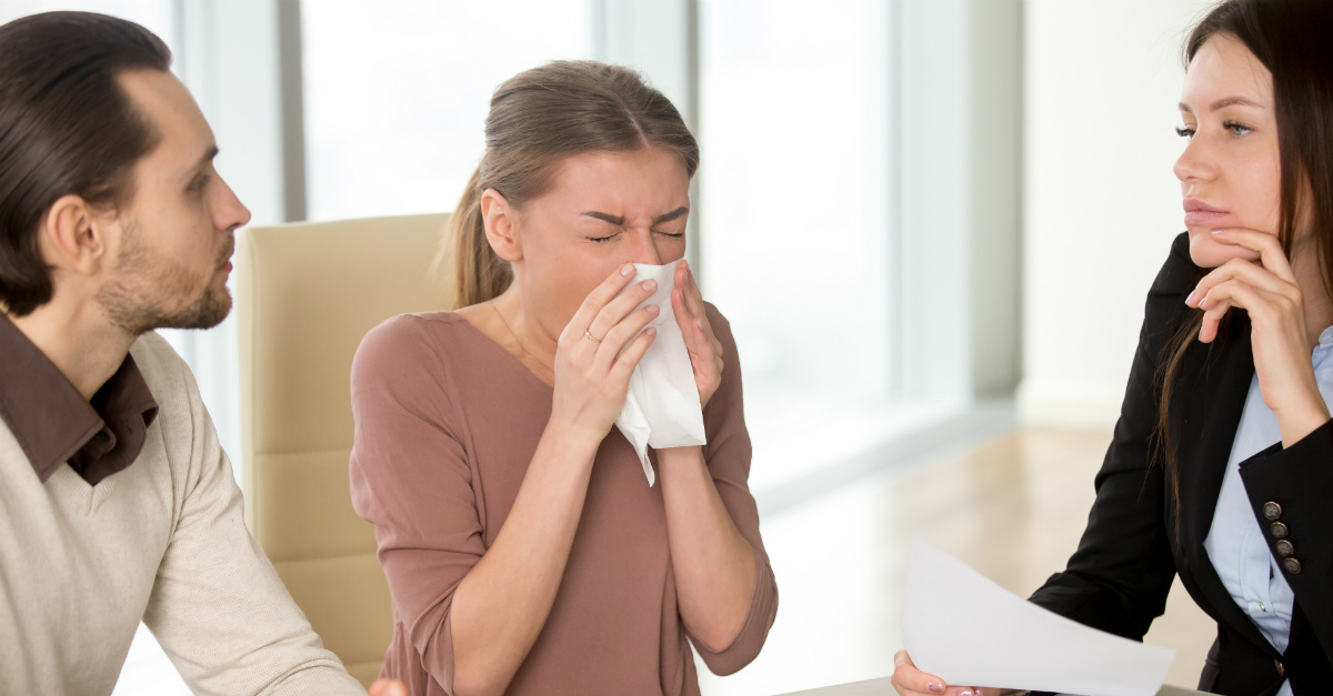 It may be surprising how many employees suffer through seasonal allergies while at work.