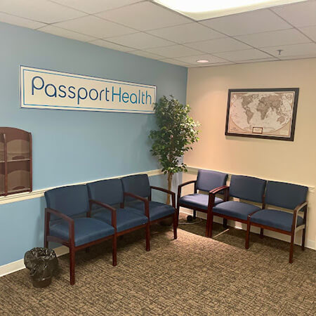 Passport Health Philadelphia Travel Clinic offers a relaxing lobby for before your travel consultation.